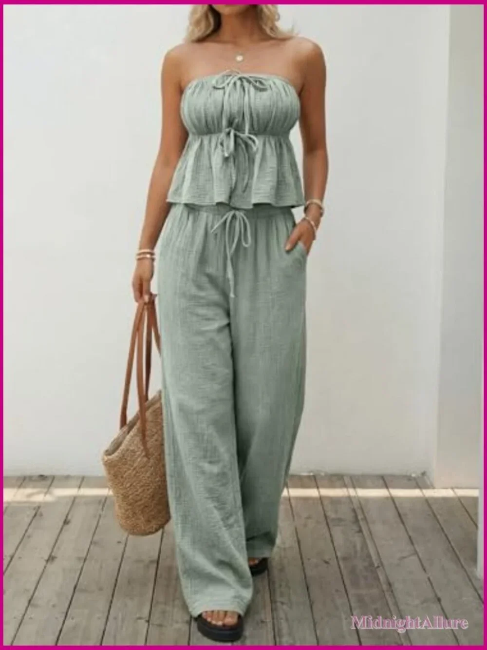 2 Piece Set Women Summer Vacation Beach Outfit Lounge Matching Casual Clothes